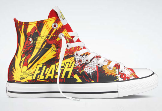 DC Comics Flash Converse Shoes